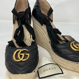Authentic Gucci Espadrille Platforms